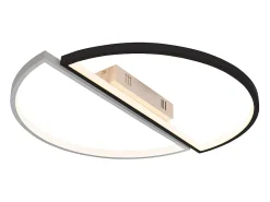 Lámpara de techo LED regulable NETTLIFE con control remoto, moderna lámpara de araña de hierro