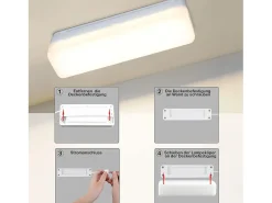 Lámpara de techo LED regulable NETTLIFE con control remoto, moderna lámpara de araña de hierro