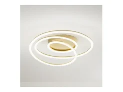 Lámpara de techo LED SPIRA en metal dorado cepillado 68W Perenz