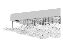 Lámpara De Techo Led Toolight Ms015-C Chrome