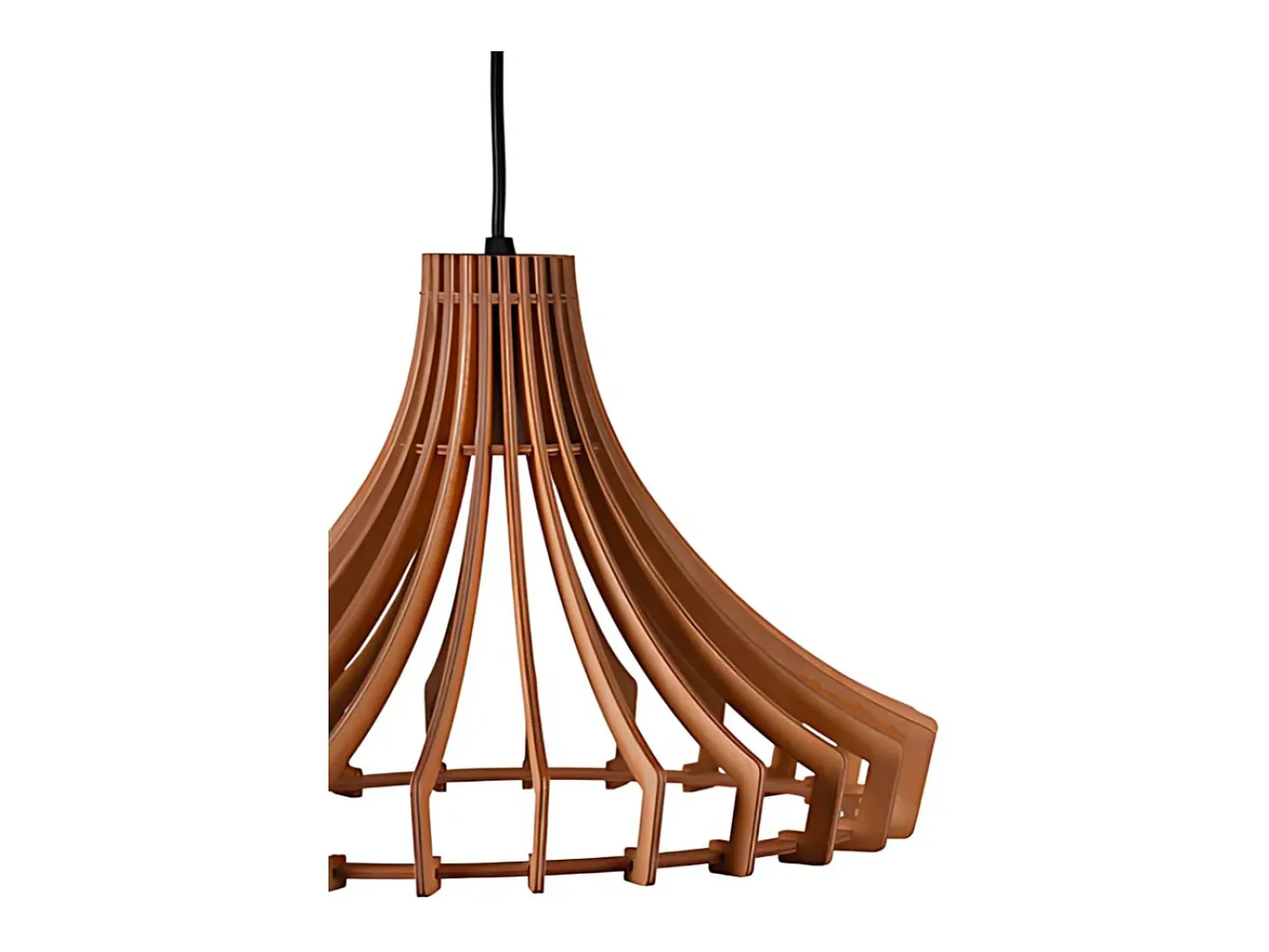 Lámpara de techo Manila Bel Air 40W altura regulable madera Ø35 cm