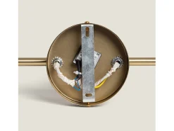 Lámpara de Techo Metal Dariel 3 Focos Dorado