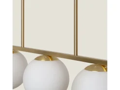 Lámpara de Techo Metal y Cristal Moonlight Boqor Dorado