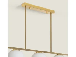 Lámpara de Techo Metal y Cristal Moonlight Boqor Dorado