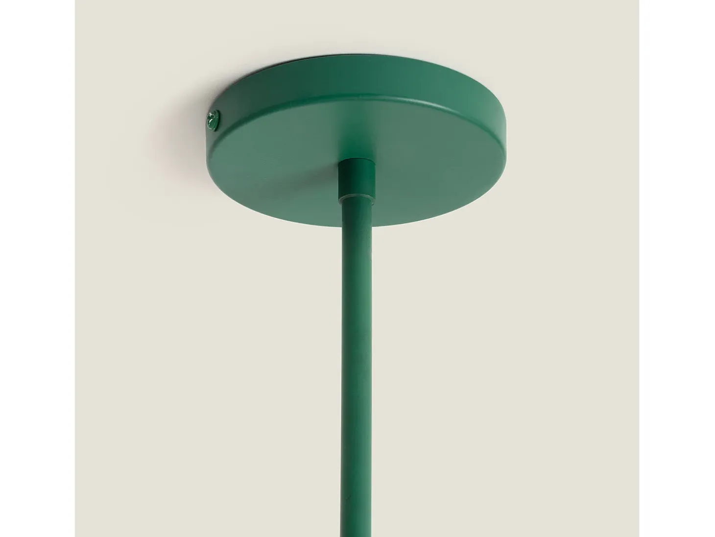 Lámpara de Techo Metal y Cristal Heswall Verde