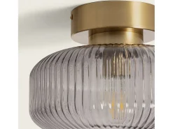 Lámpara de Techo Metal y Cristal Windsor Dorado