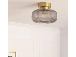 Lámpara de Techo Metal y Cristal Windsor Dorado