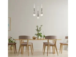 Lámpara de techo Meteor Lumit 21W 1570 lm altura regulable beige Ø30 cm