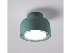 Lámpara de techo moderna BOTTONE en aluminio Petrolio 1xGX53