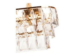 Lámpara de techo moderna de cristal para salón dorada - Ovalada 80 cm - San Francisco