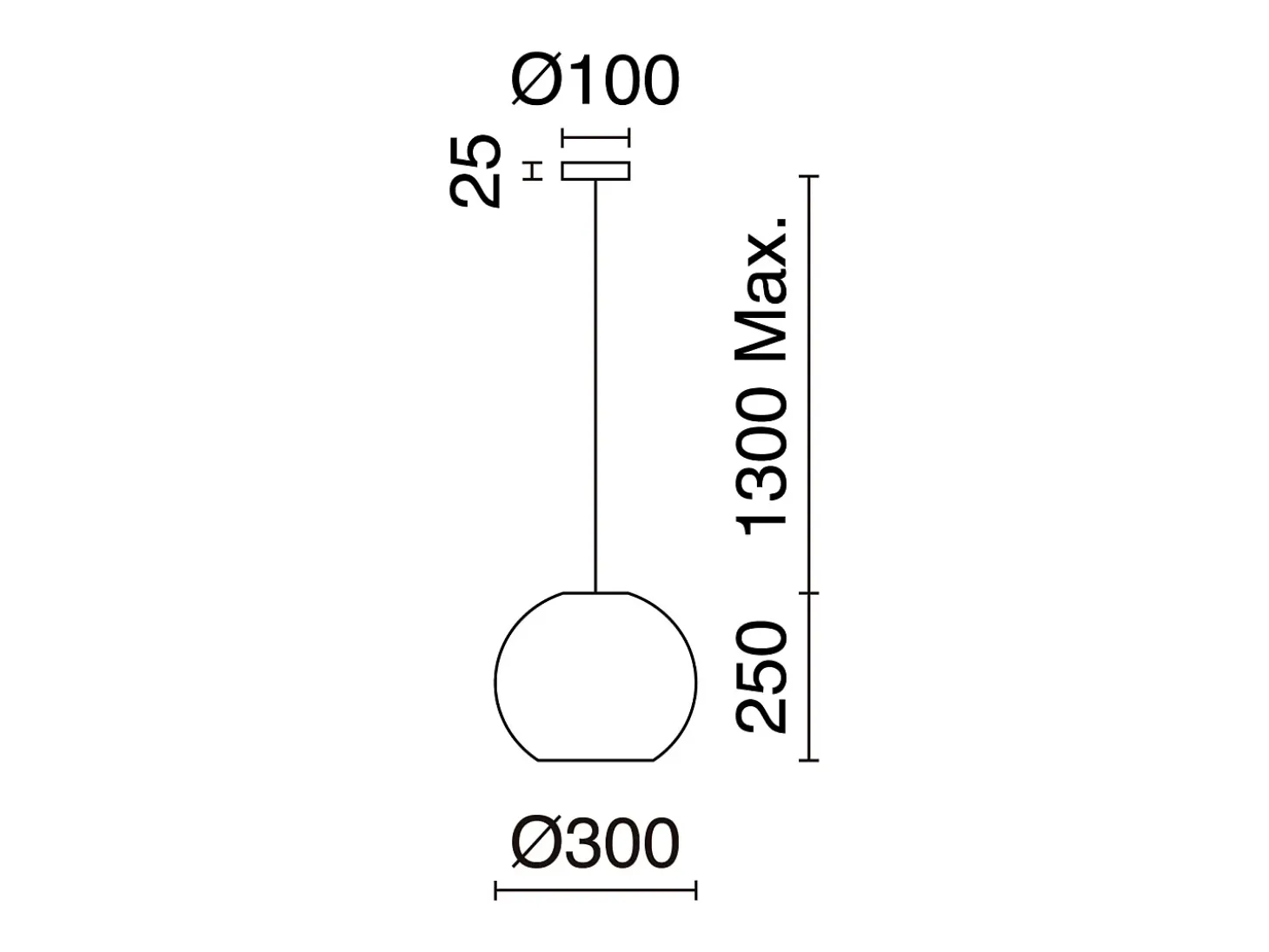 Lámpara de techo NATURAL estilo moderno - Alt. 130 cm x ø30 cm - E27 15W - acero y mimbre oscuro - IP20