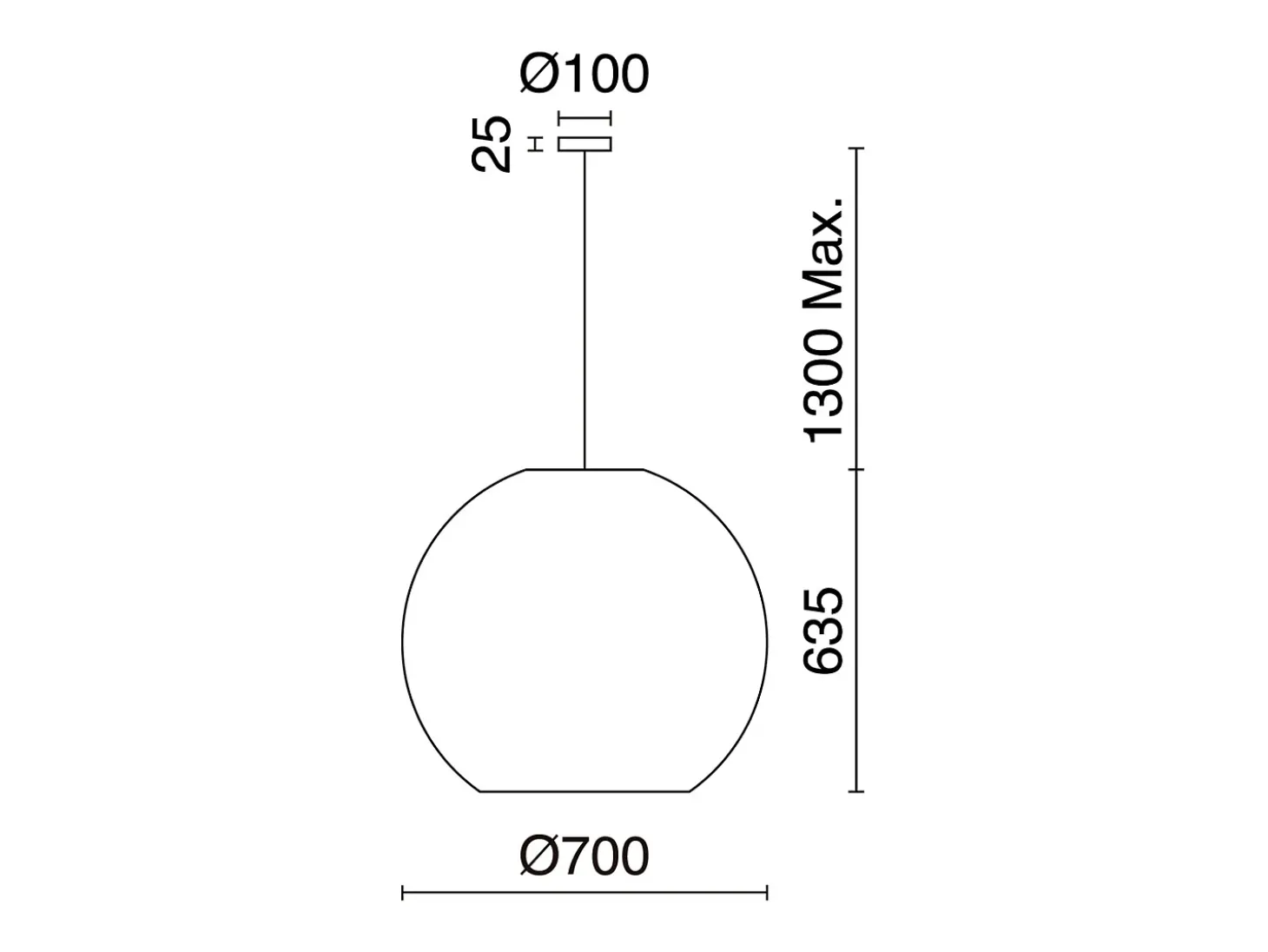 Lámpara de techo NATURAL estilo moderno - Alt. 130 cm x ø70 cm - E27 15W - acero y mimbre claro - IP65