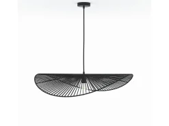 Lámpara de techo negra de papel de cuerda 75 cm - Mada