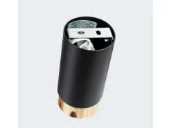 Lámpara De Techo Nero Moderno De Acero - 1 Fuentes Luminosas - L.6 X A.12,5 Cm - Negro/Oro