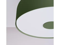 Lámpara De Techo Omiq Moderno De Acero/Pvc - 4 Fuentes Luminosas - L.30 X A.15 Cm - Verde Oliva