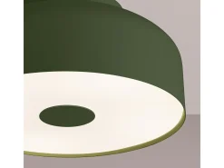 Lámpara De Techo Omiq Moderno De Acero/Pvc - 4 Fuentes Luminosas - L.30 X A.15 Cm - Verde Oliva