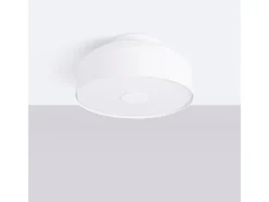 Lámpara De Techo Omiq Moderno De Acero/Pvc - 4 Fuentes Luminosas - L.30 X A.15 Cm - Blanco