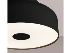 Lámpara De Techo Omiq Moderno De Acero/Pvc - 4 Fuentes Luminosas - L.30 X A.15 Cm - Negro