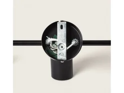 Lámpara de Techo Orientable Metal 3 Focos Albus Black Negro