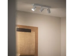 Lámpara de Techo Orientable Cora 3 Focos Blanco Blanco