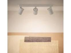Lámpara de Techo Orientable Cora 3 Focos Blanco Blanco