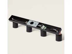 Lámpara de Techo Orientable Metal 4 Focos Albus Black Rose Large Negro