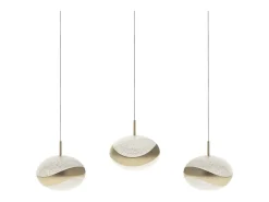 Lámpara de techo Planett Lumit 24W 1800 lm altura regulable beige 48x8 cm