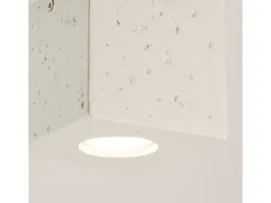 Lámpara de techo Quad industrial de concreto - 1 fuentes luminosas - L.10 x A.10 cm - beige