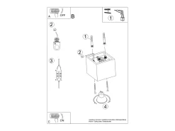 Lámpara De Techo Quad Minimalista De Acero - 1 Fuentes Luminosas - L.10 X A.10 Cm - Dorado