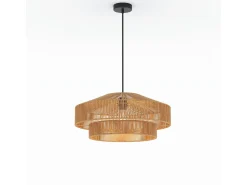 Lámpara de techo redonda de papel de cuerda 60 cm - Clairia