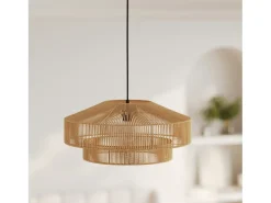 Lámpara de techo redonda de papel de cuerda 60 cm - Clairia