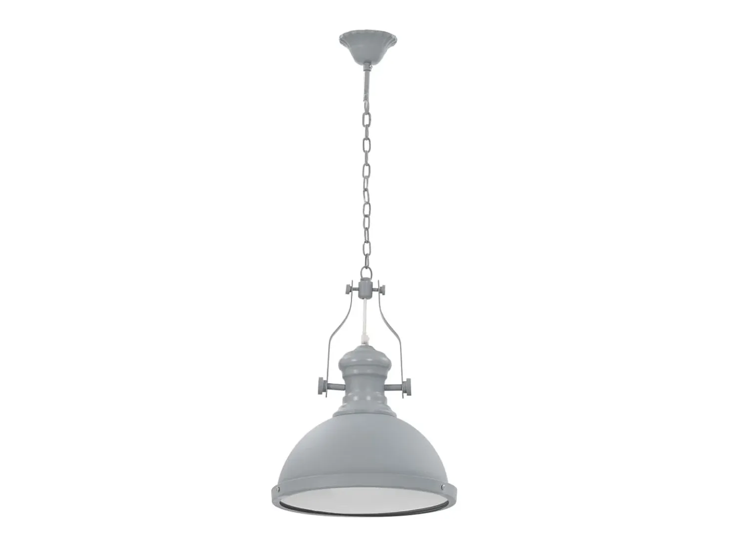 Lámpara de techo redonda gris E27 ES407307