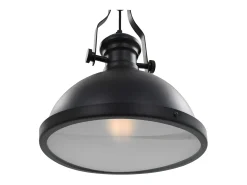 Lámpara de techo redonda negra E27 ES398104