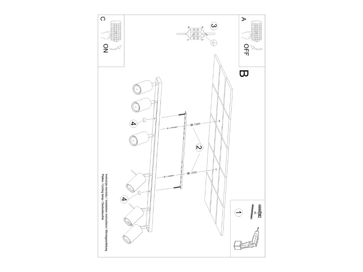 Lámpara De Techo Ring Moderno De Acero - 6 Fuentes Luminosas - L.117 X A.17 Cm - Beige