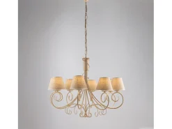 Lámpara de techo Sasha en metal blanco y acrílico con LED integrado en dos temperaturas de color H.5 Ø52 BL283-PBC