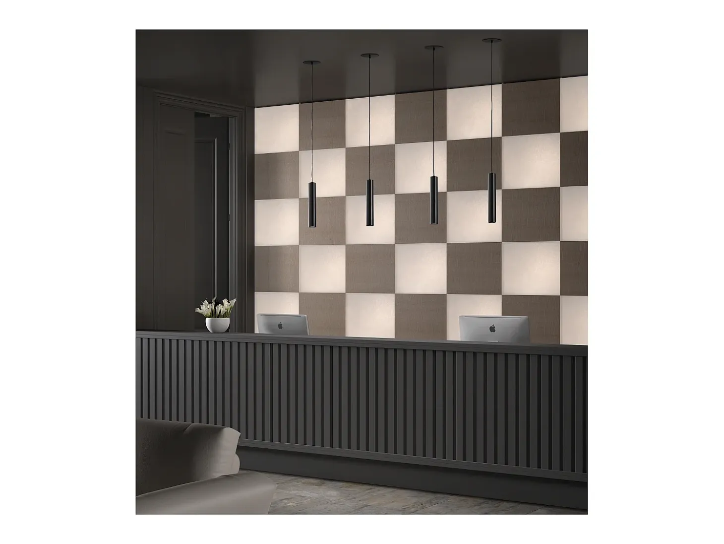 Lámpara de techo TANIA estilo moderno - Alt. 33 cm - GU10 50W - base ø14 cm- acero y cobre- IP20