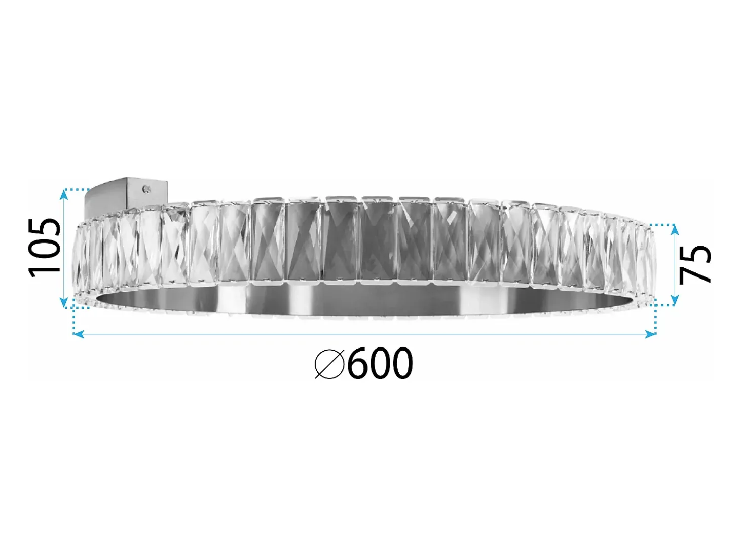 Lámpara De Techo Toolight Led App1506-C Brush Gold