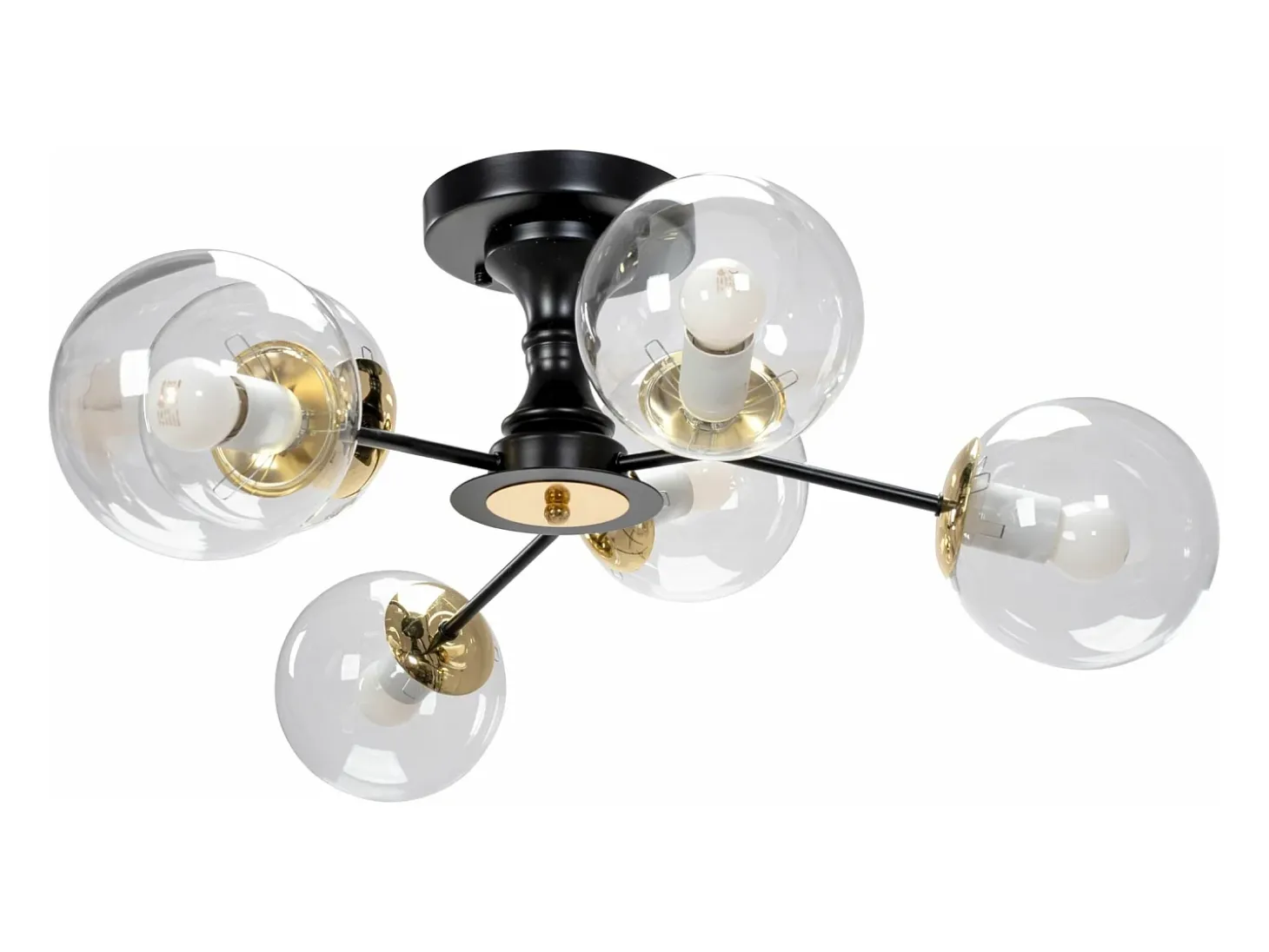 Lámpara De Techo Toolight App1134-6C Black Gold
