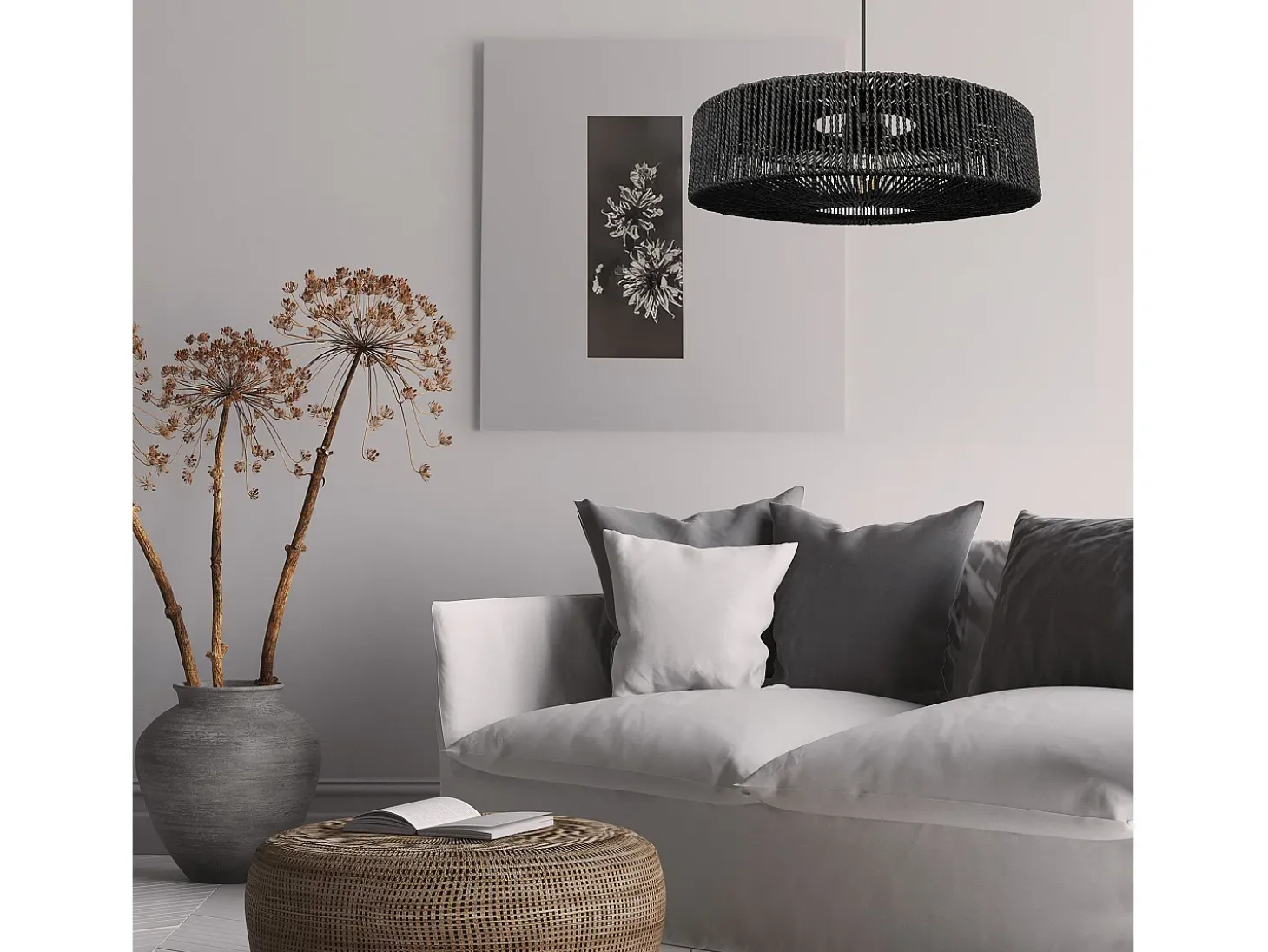 Lámpara De Techo Toolight App1484-1C Black