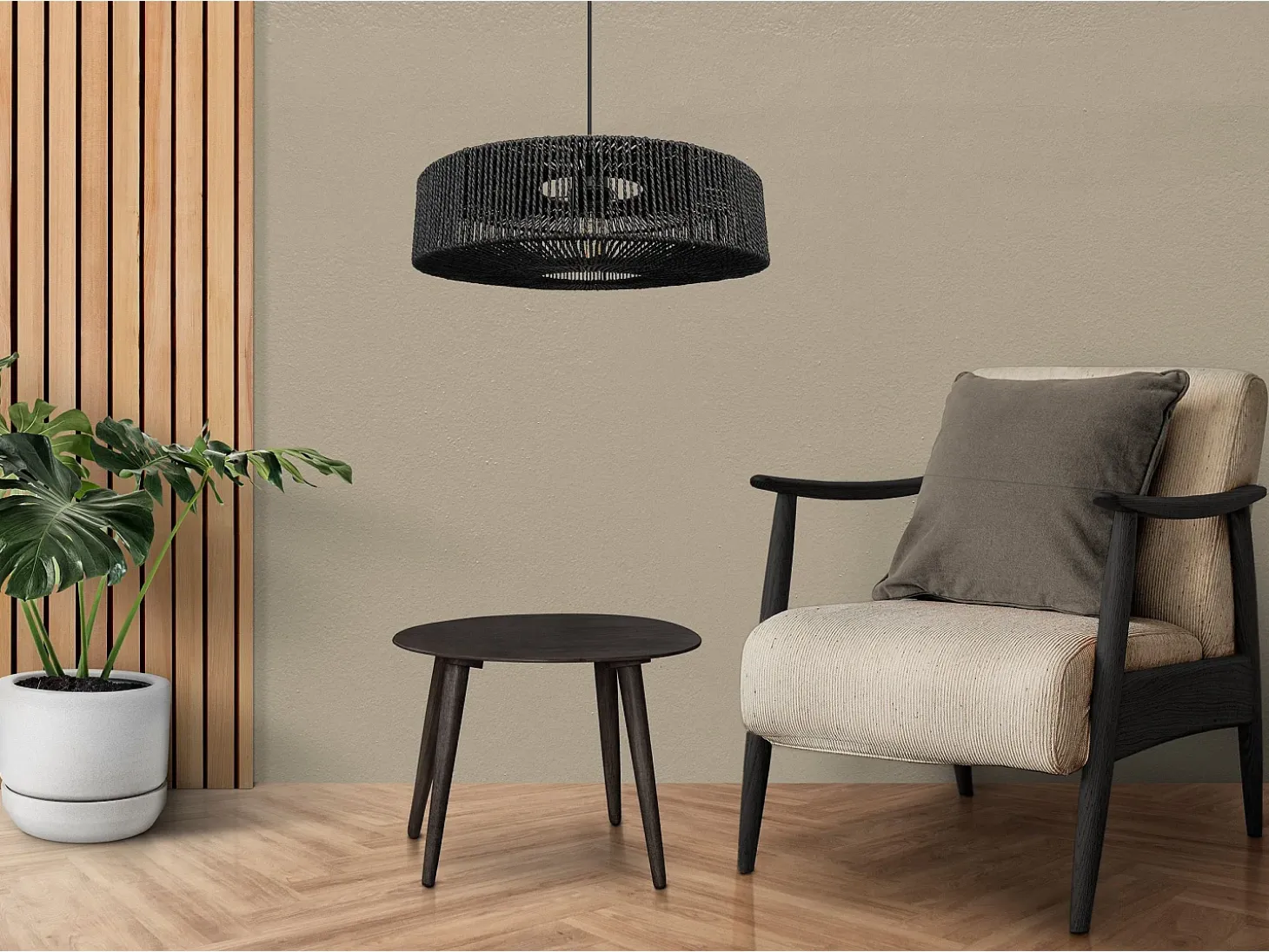 Lámpara De Techo Toolight App1484-1C Black