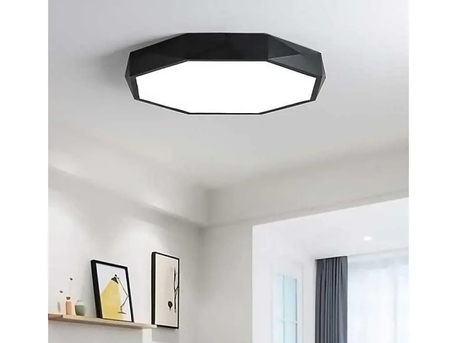 Lámpara De Techo Toolight App863-C Diamond 50Cm Black