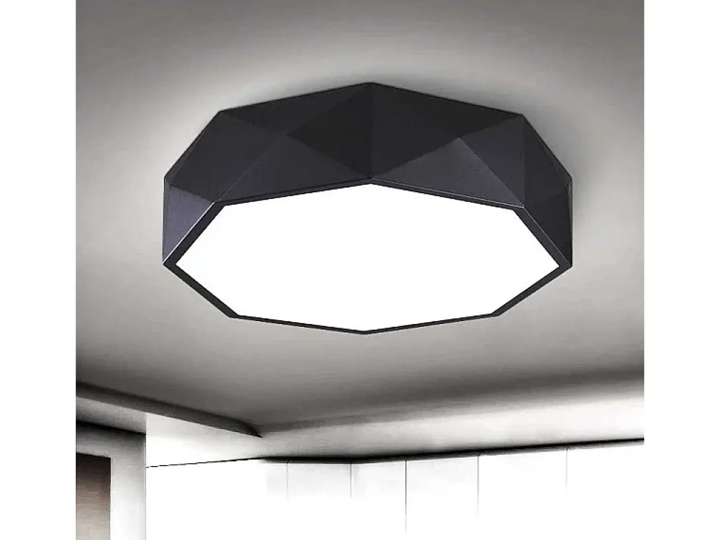 Lámpara De Techo Toolight App863-C Diamond 50Cm Black