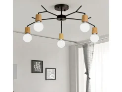 Lámpara De Techo Toolight App694-5C Black