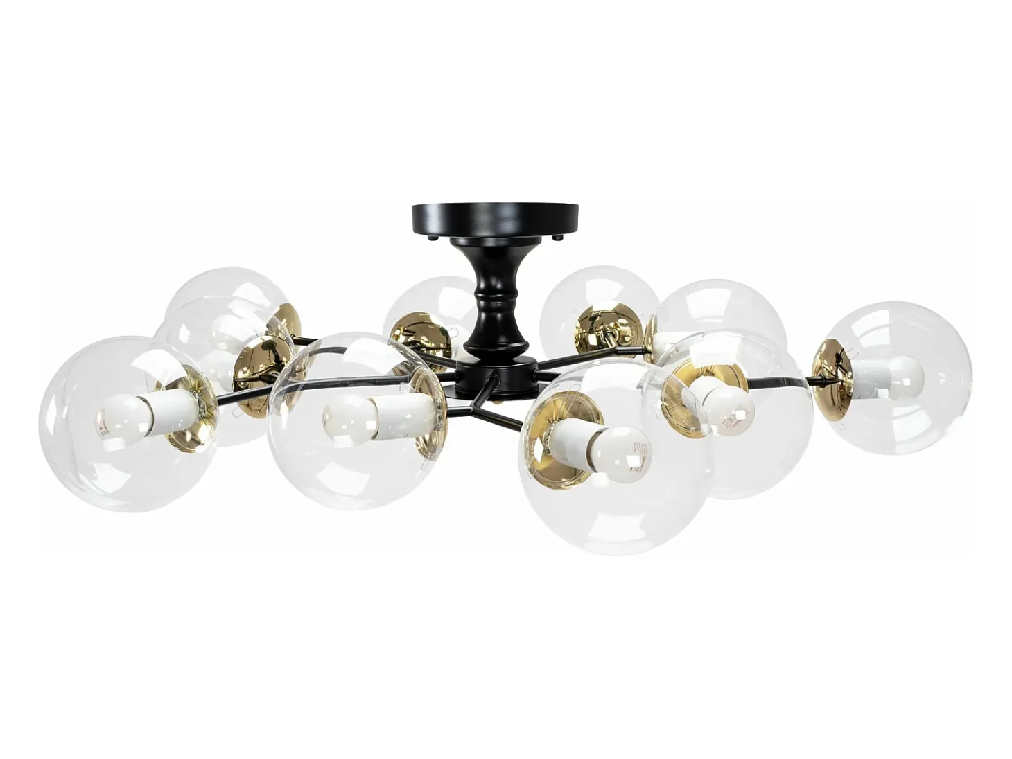 Lámpara De Techo Toolight App1136-10C Black Gold