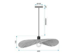 Lámpara De Techo Toolight App1831-1Cp Black
