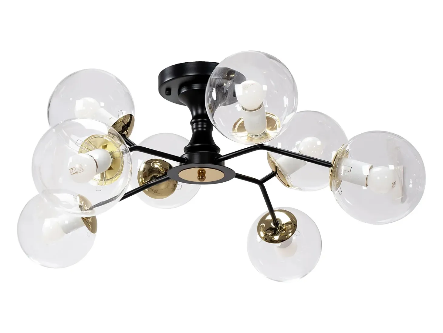 Lámpara De Techo Toolight App1135-8C Black Gold