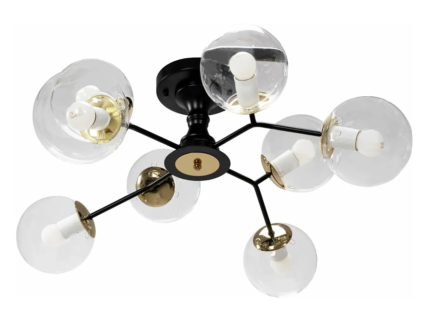 Lámpara De Techo Toolight App1135-8C Black Gold