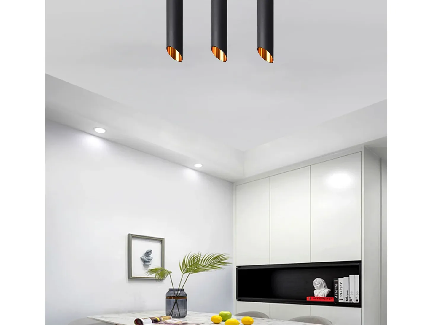 Lámpara De Techo Toolight App572-1C 30Cm Black Gold