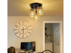 Lámpara De Techo Toolight App1624-3C Boho Beige Black