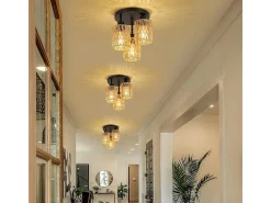 Lámpara De Techo Toolight App1624-3C Boho Beige Black